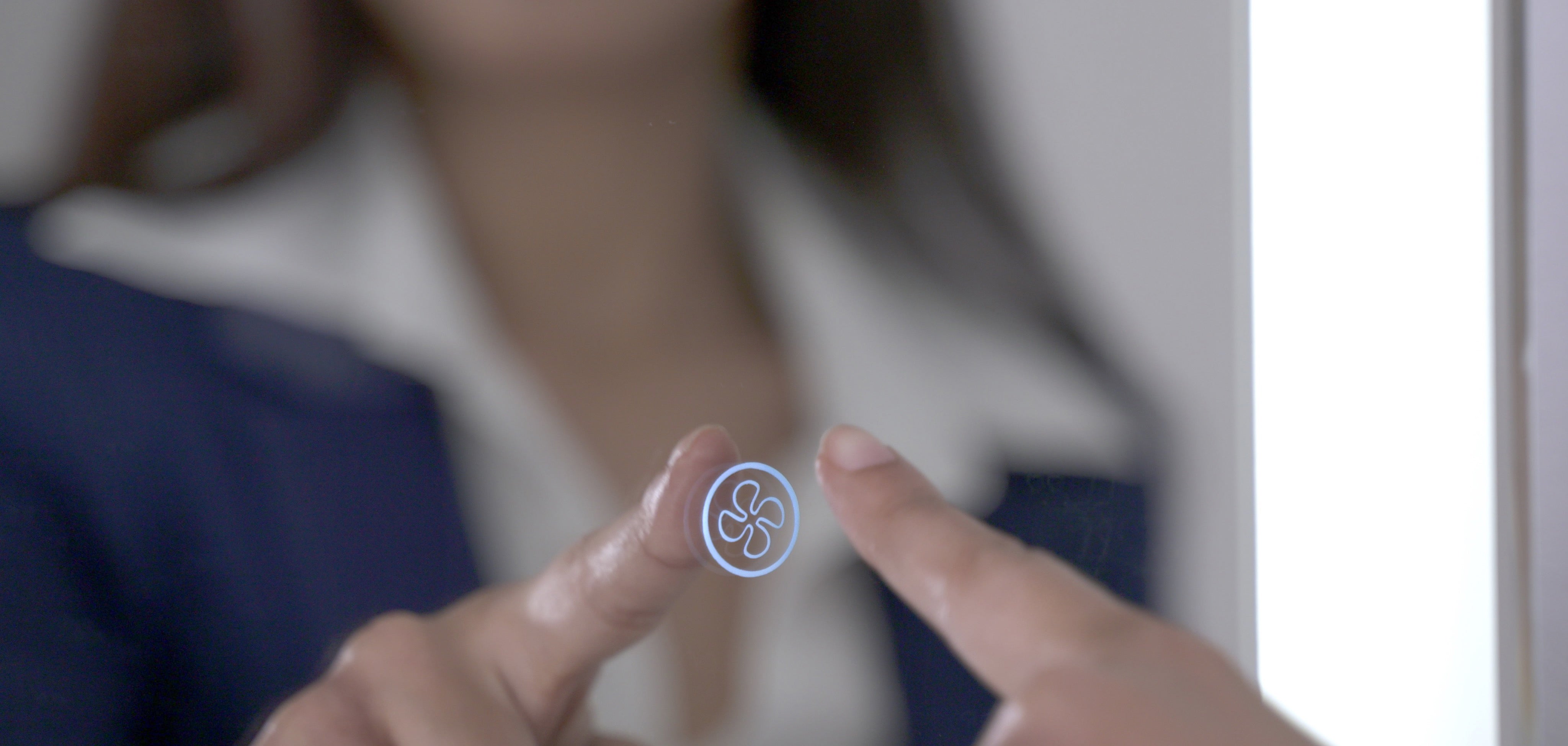 In-Mirror Touch Control